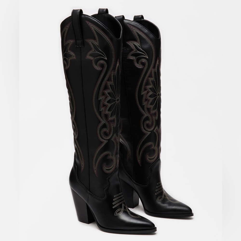 Steve Madden Lasso Black Multi Boots